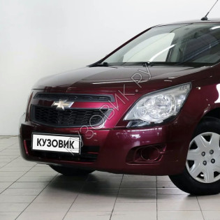 Бампер передний в цвет кузова Chevrolet Cobalt (2011-2016) GMJ - Spinel Red - Красный
