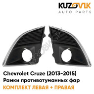 Рамки противотуманных фар Chevrolet Cruze (2013-2015) рестайлинг KUZOVIK