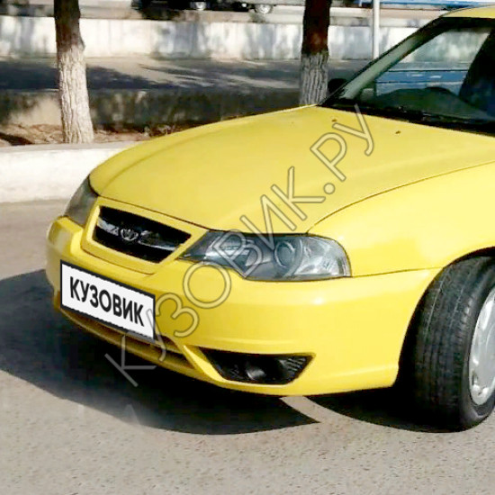 Бампер передний в цвет кузова Daewoo Nexia N150 (2008-2016) 54K - Yellow - Желтый