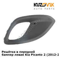 Решётка в передний бампер левая Kia Picanto 2 (2012-2017) KUZOVIK
