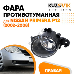 Фара противотуманная Nissan Primera P12 (2002-2008) правая KUZOVIK