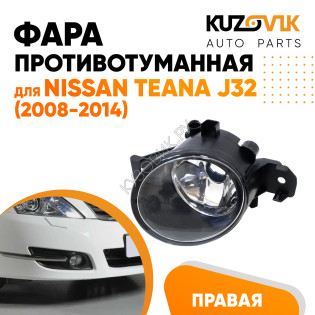 Фара противотуманная Nissan Teana J32 (2008-2014) правая KUZOVIK