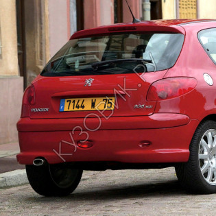 Бампер задний в цвет кузова Peugeot 206 (2003-) рестайлинг