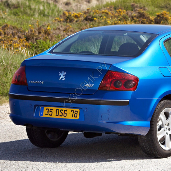 Задний бампер в цвет кузова Peugeot 407 (2004-)
