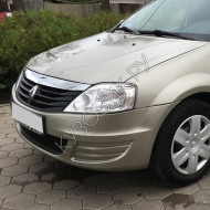 Бампер передний в цвет кузова Renault Logan 1 (2009-2015) фаза 2 в сборе с решеткой